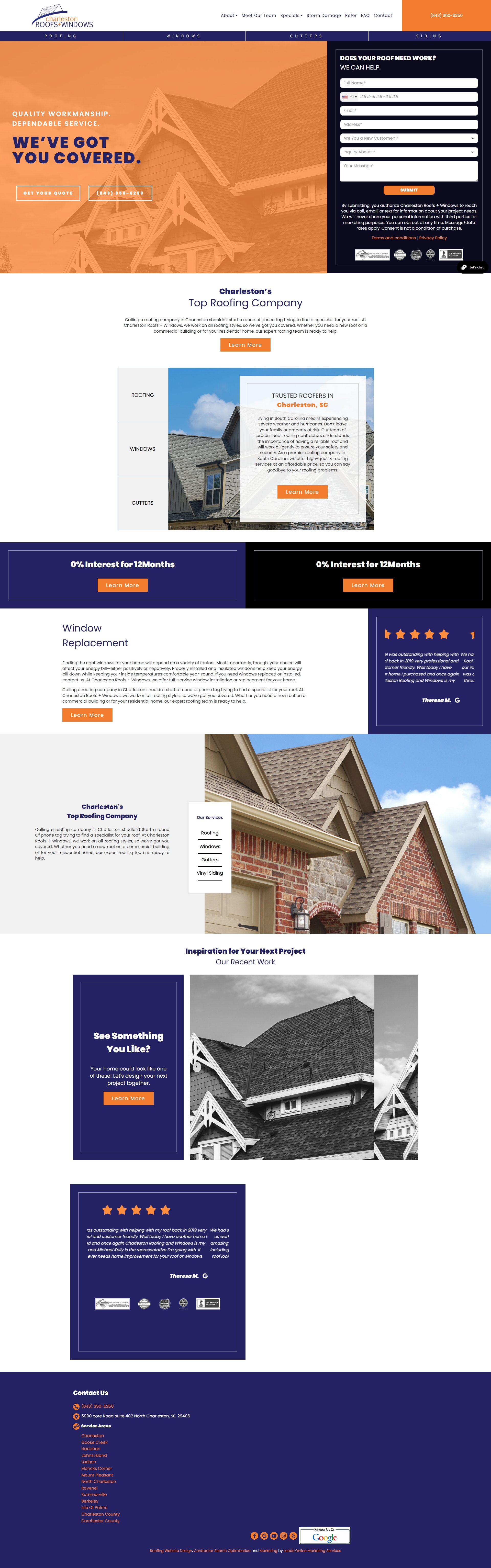 Charleston Roofs + Windows