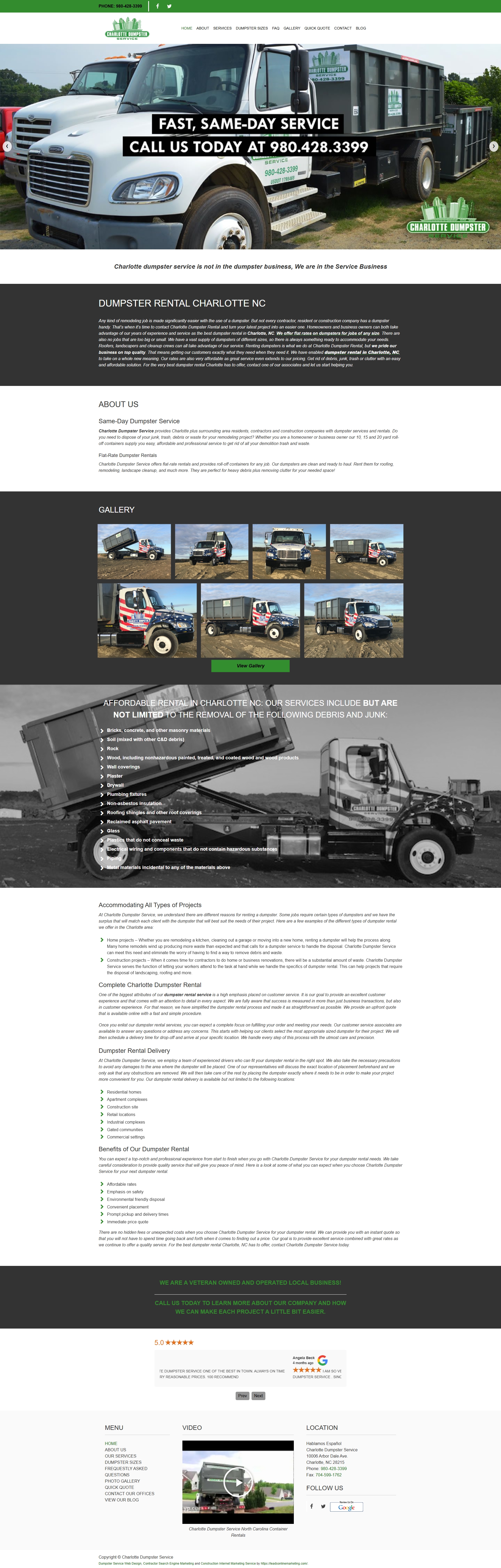 Charlotte Dumpster Service